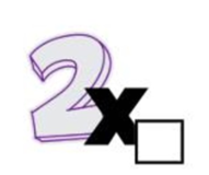 B. 2x